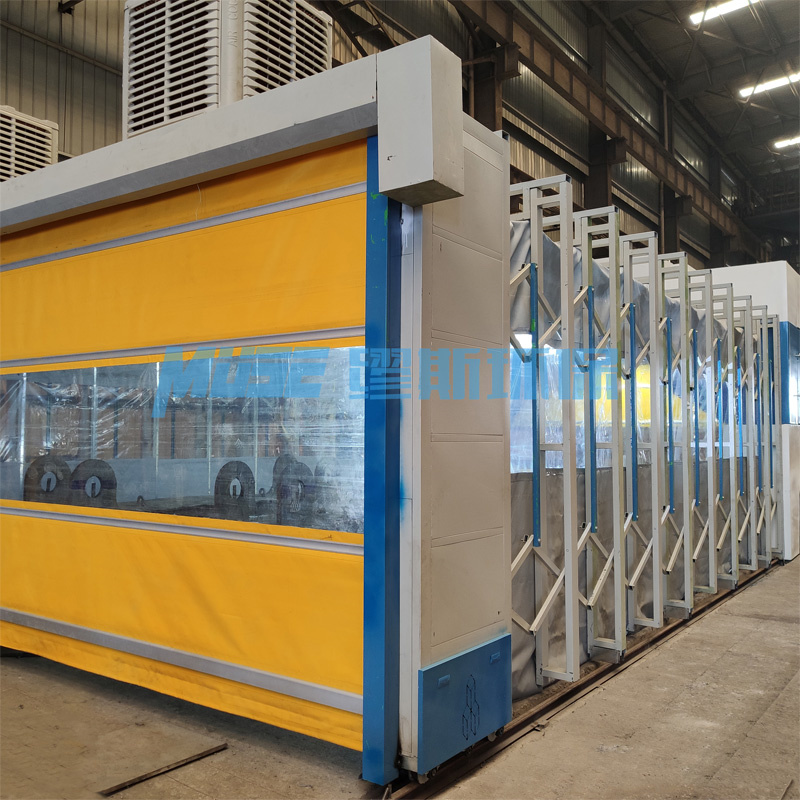 伸縮式噴漆房